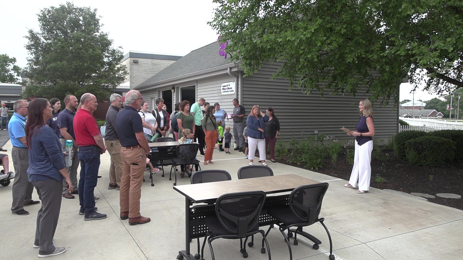 Auglaize County Board of DD releases butterflies for new "Wings and Blooms Community Garden"